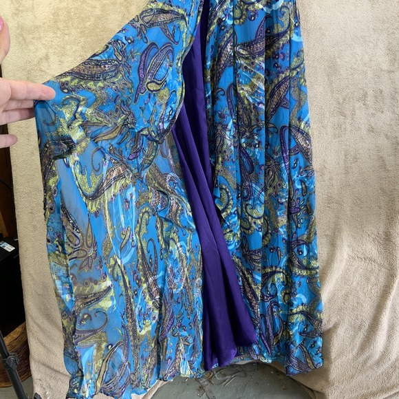 VTG Cache Sz Dress 14 90s Y2k Babydoll Fairy Wedding Formal Prom Gown Beaded - Picture 5 of 10